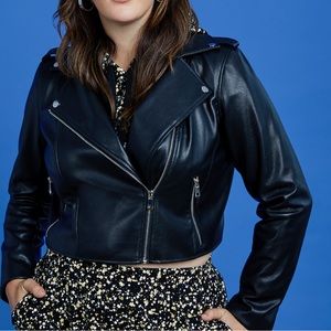 Eloquii Faux leather Moto jacket 14/16